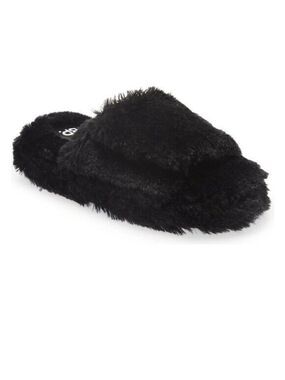 BP Slippers  "Fawn" adjustable Nordstrom black Womens Size Medium (7-8)